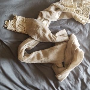 Cream scarf
